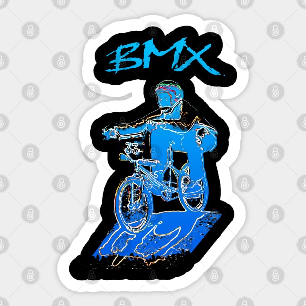 BMX race old school Sticker by rickylabellevie